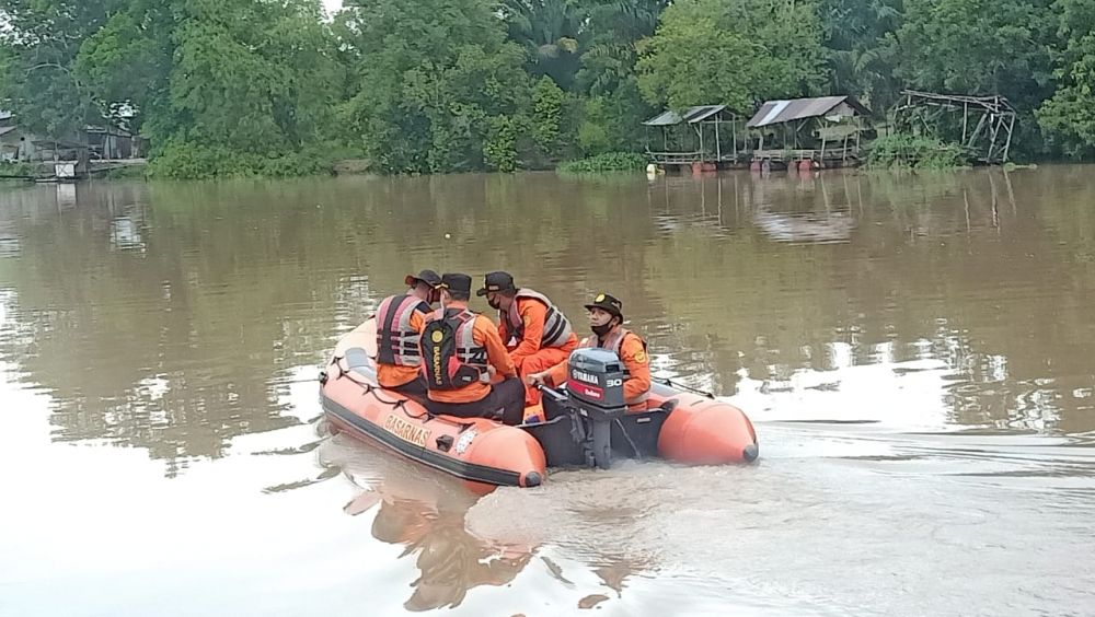 Pemuda Gendut Tenggelam di Sungai Kampar, Tim SAR Lakukan Pencarian