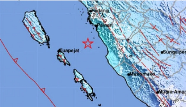 Gempa Magnitudo 5,3 di Pesisir Selatan Dirasakan Hingga Bukittinggi