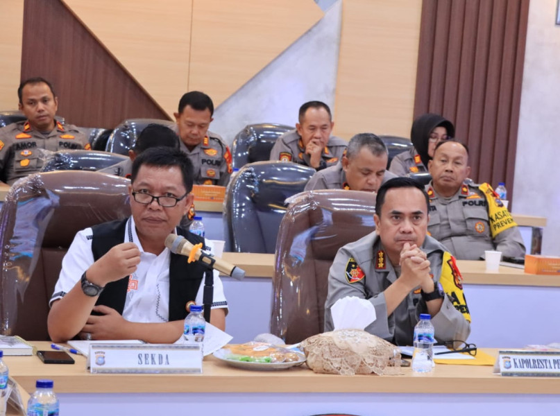 Antisipasi Karhutla, Polresta Pekanbaru Gelar Rapat Tiga Pilar