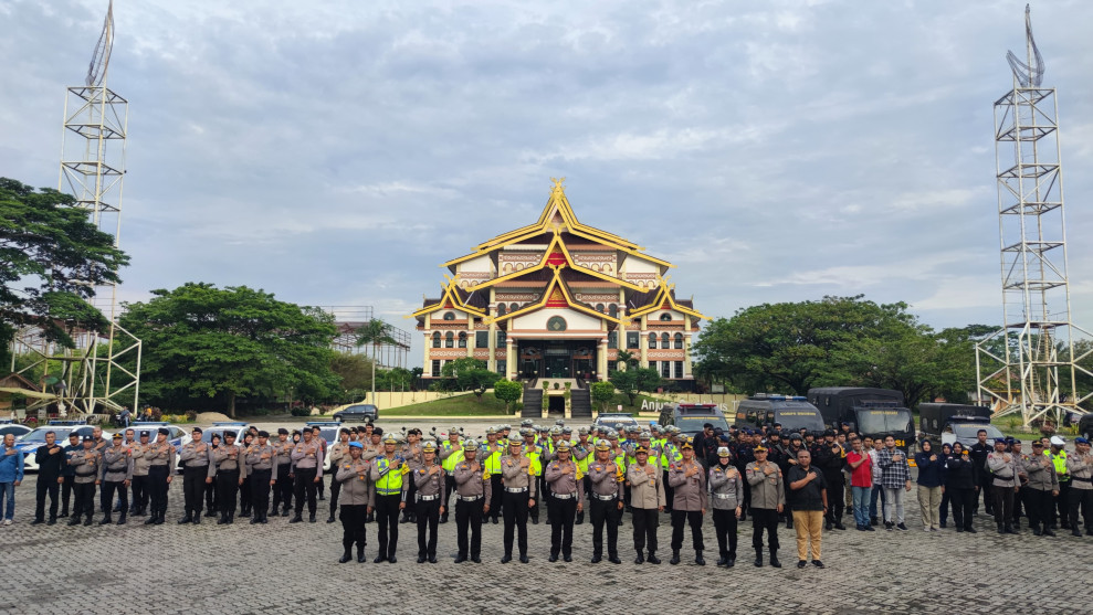 Jelang Nataru, Ditlantas Polda Riau Gelar Patroli Skala Besar