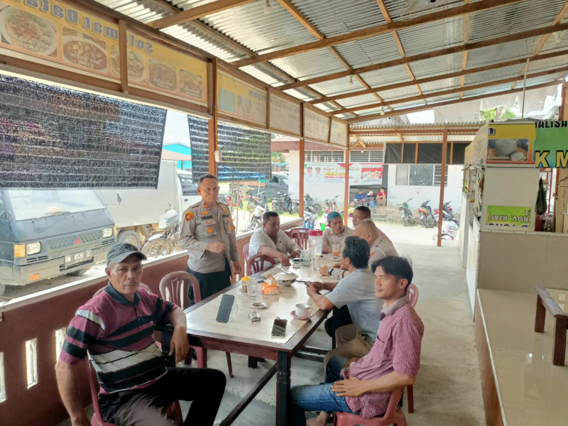 Tujuh Hari Jelang Pemilu, Polsek Pujud Gencar Sosialisasi Pemilu Damai