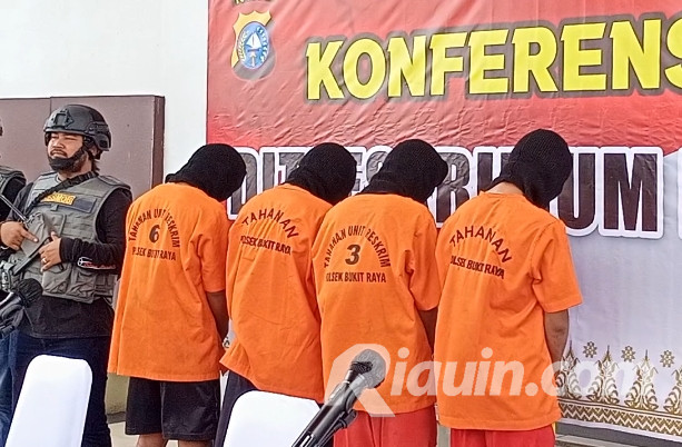 Terlibat Geng Motor dan Penganiayaan di Parit Indah, 4 Remaja Ditangkap