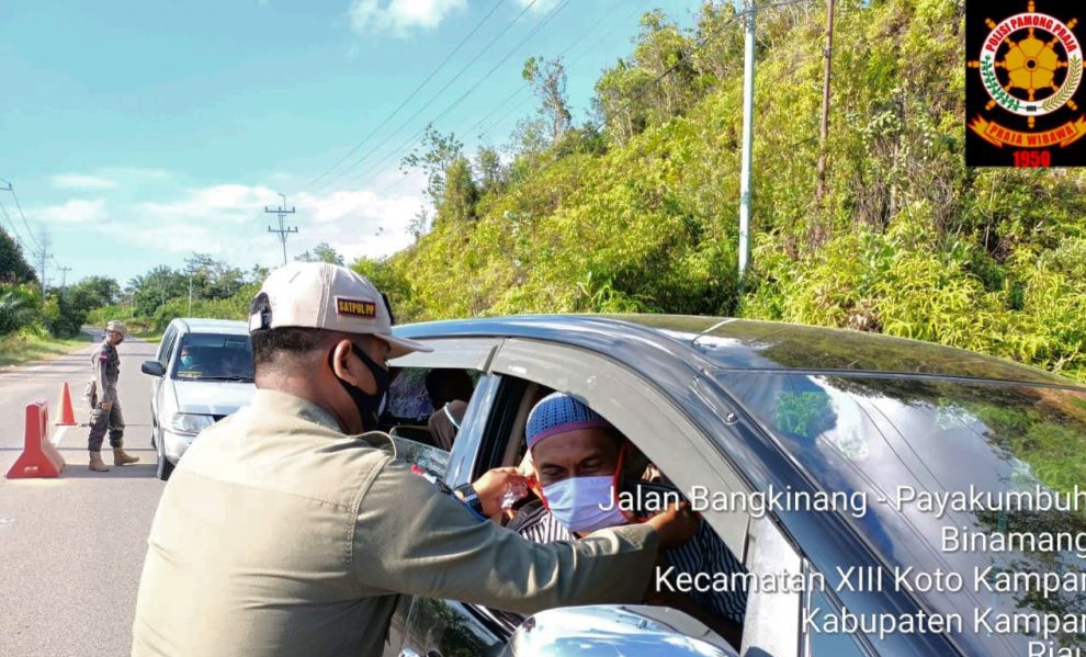 Pemeriksaan di 4 Posko Perbatasan Riau, 679 Orang Terjaring Tak Pakai Masker