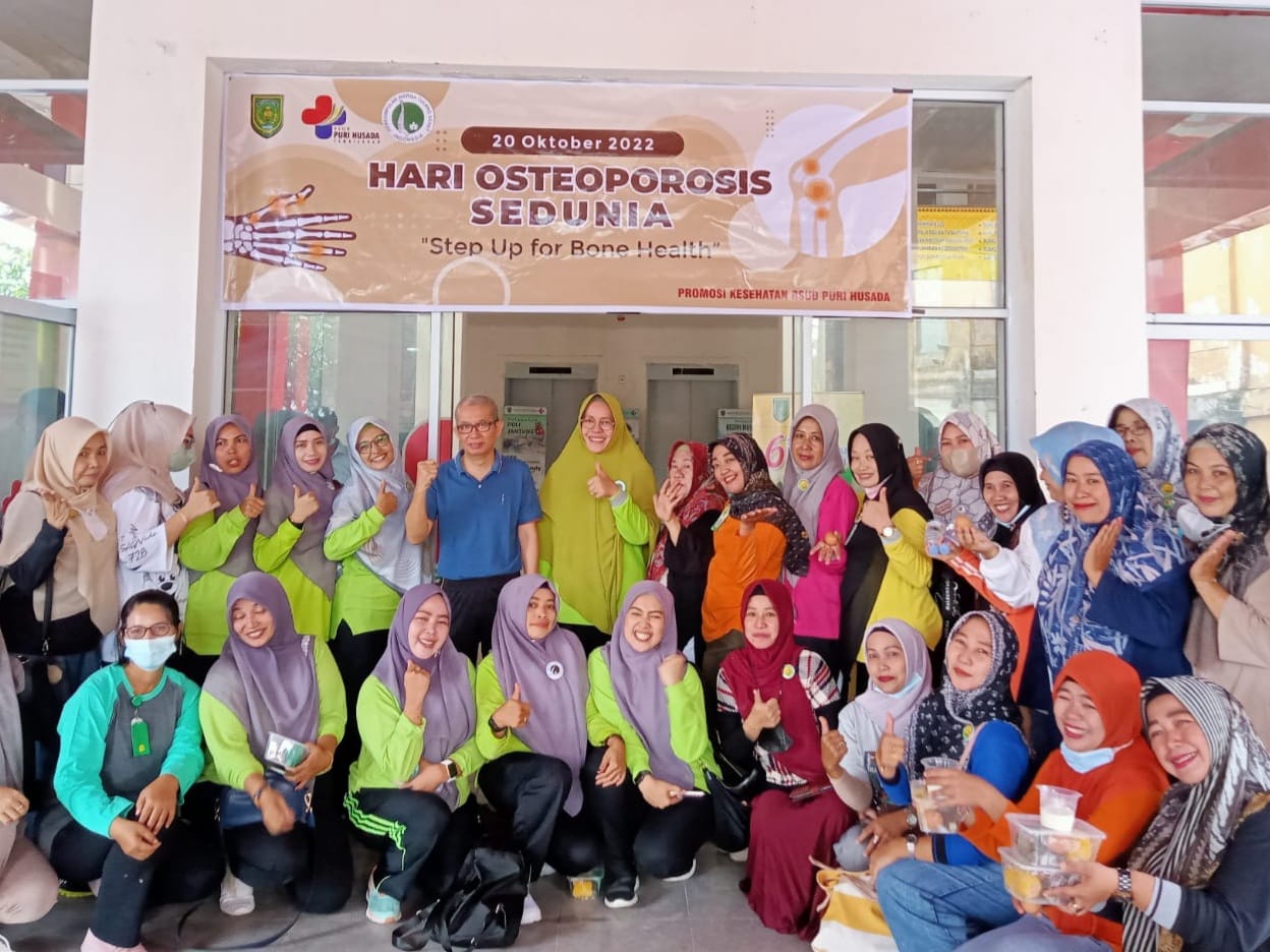 Masyarakat Inhil Senam Osteoporosis Bersama RSUD Puri Husada