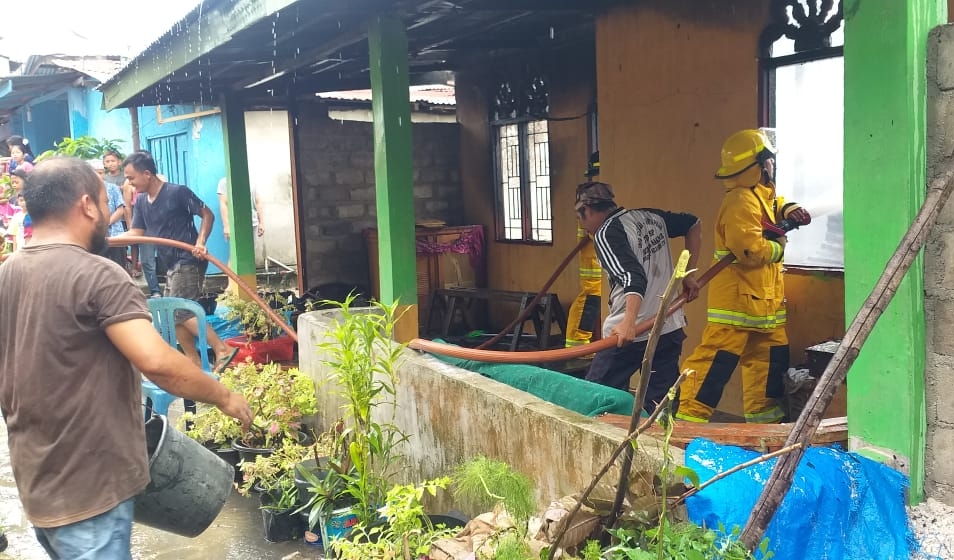 Rumah Warga di Tapung Hulu Kampar Dilalap Si Jago Merah, Diduga Akibat Arus Pendek