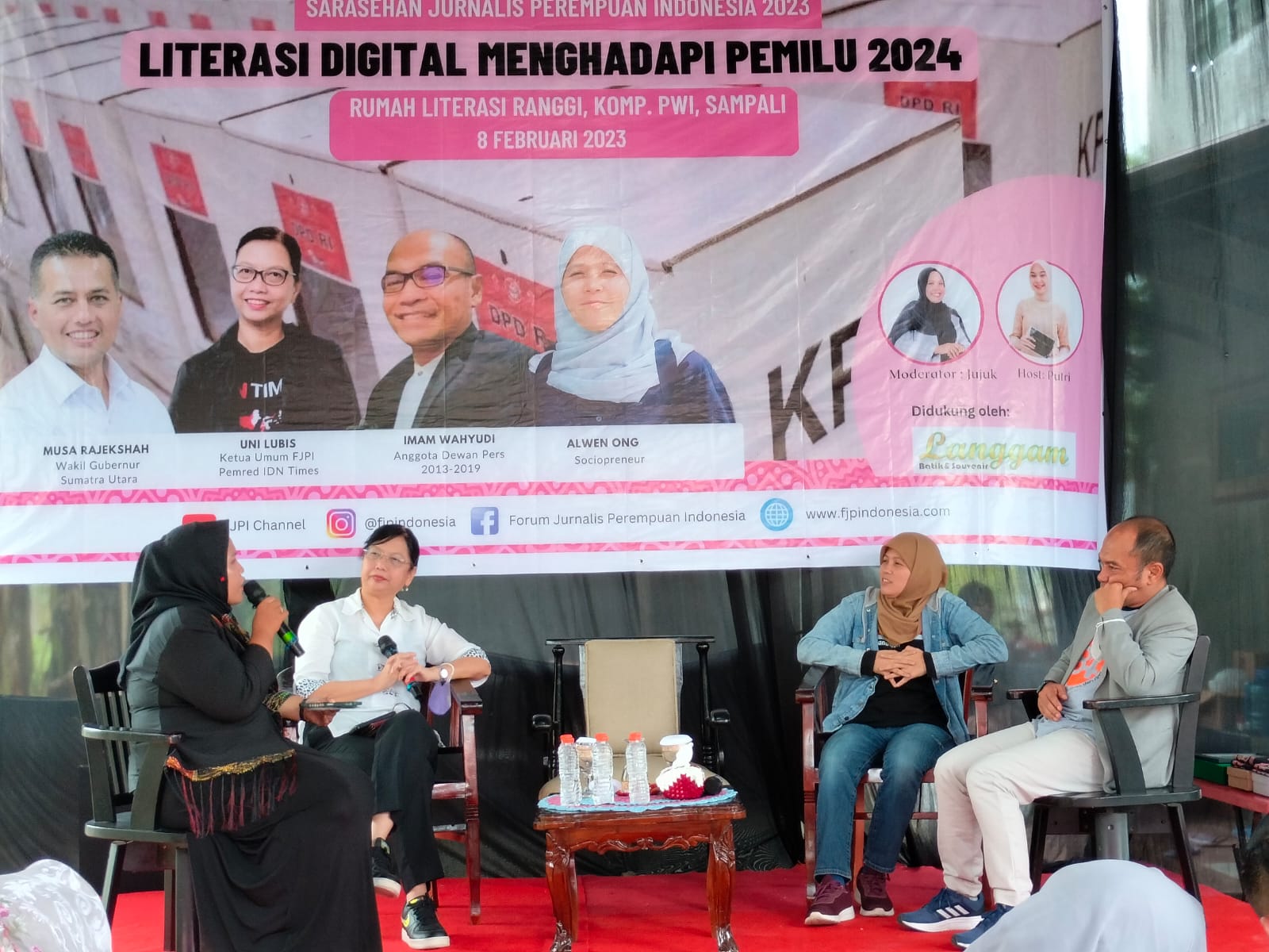 Ketua FJPI Riau Hadiri Diskusi Pentingnya Literasi Digital Hadapi Pemilu 2024 di HPN Medan