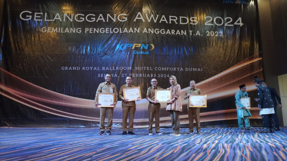 Pemkab Rohi Raih Penghargaan Gelanggang Award 2024 dari KPPN Dumai
