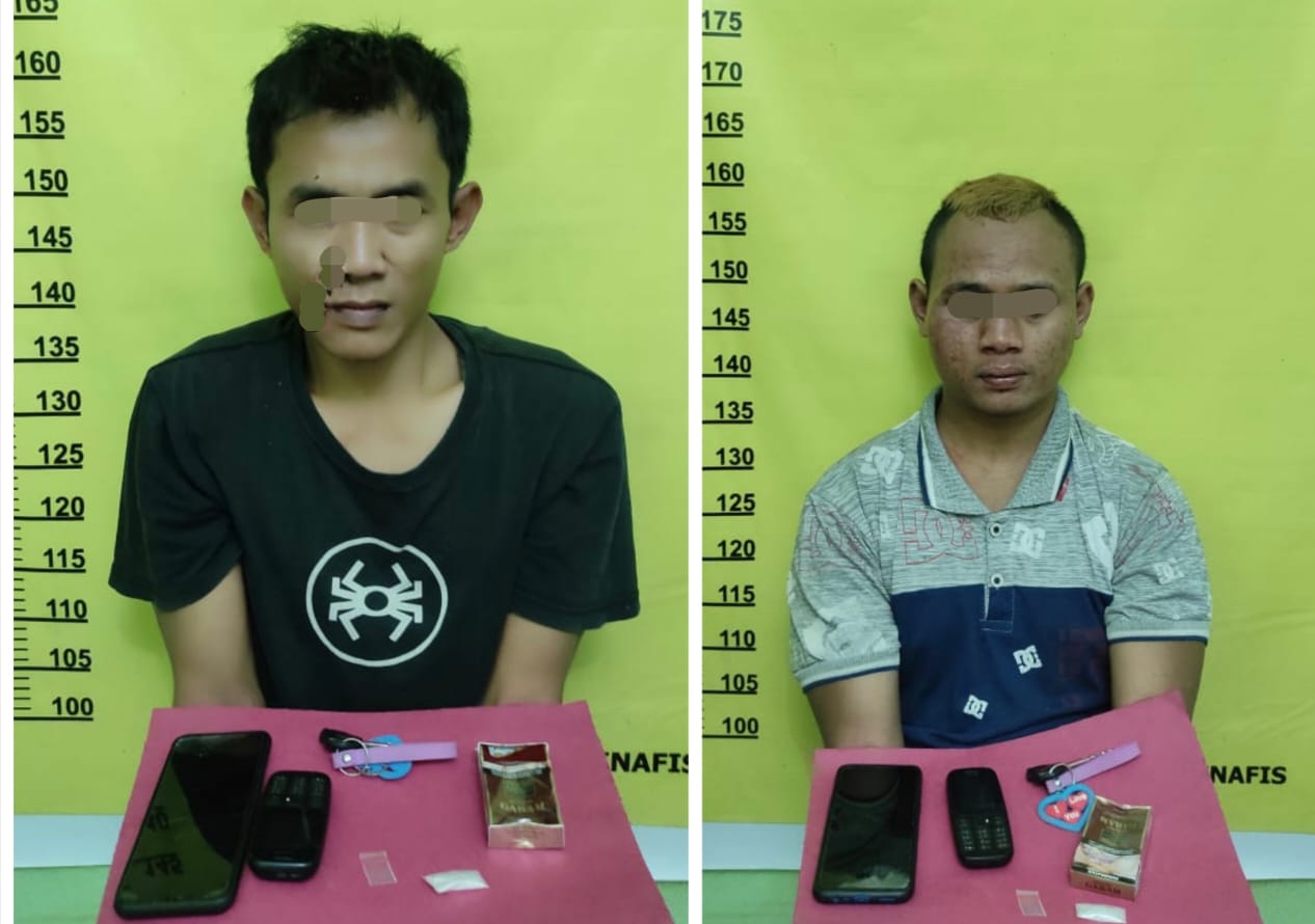 Bawa Sabu-sabu, 2 Pemuda Kuansing Diringkus Polisi di Kelayang Inhu
