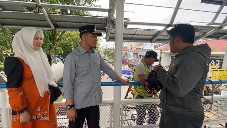 Revitalisasi JPO Depan STC Pekanbaru Bakal Jadi Ikon Baru Wisata Riau