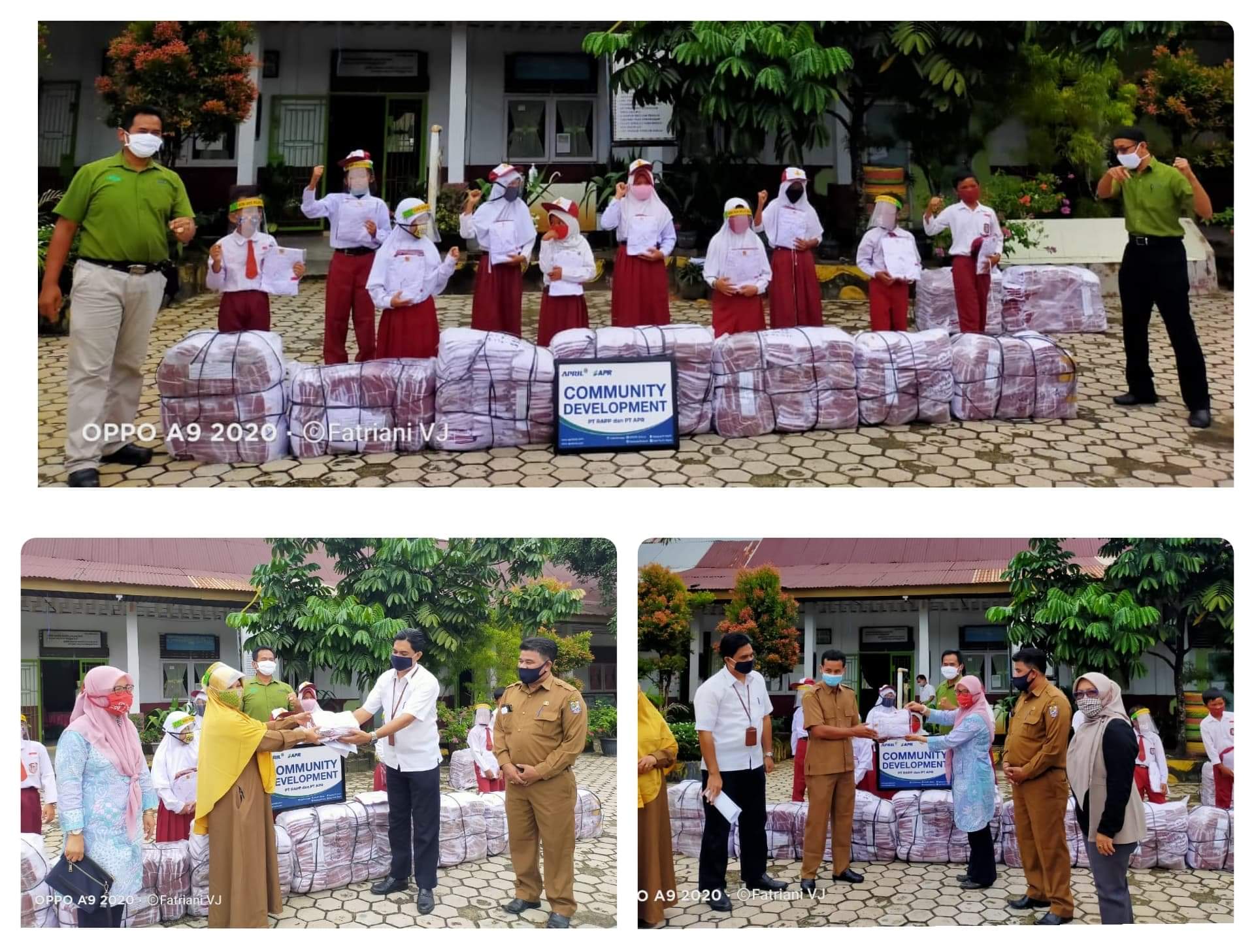 PT RAPP Serahkan Bantuan Seragam Sekolah untuk Siswa SDN 009 dan SDN 013 Pangkalan Kerinci