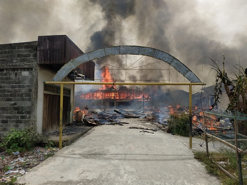 Kebakaran di Rohil Hanguskan 30 Rumah Semi Permanen