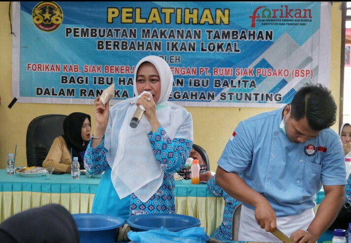 TP PKK Siak Gelar Pelatihan Mengolah Makanan dari Ikan untuk Ibu Hamil dan Balita