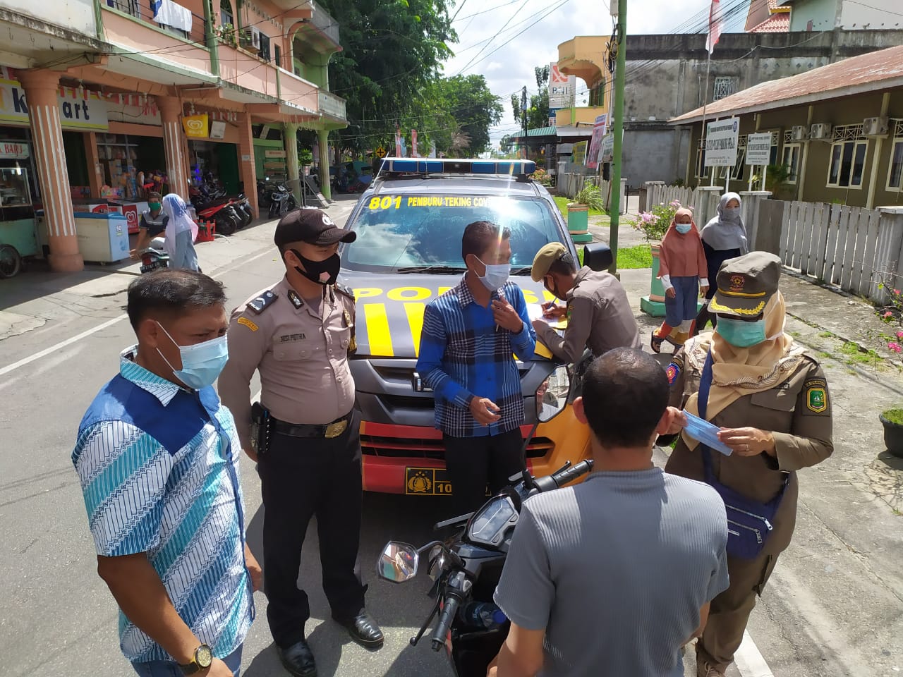Tim Pemburu Teking Covid-19 di Meranti Jaring 56 Warga Tak Pakai Masker