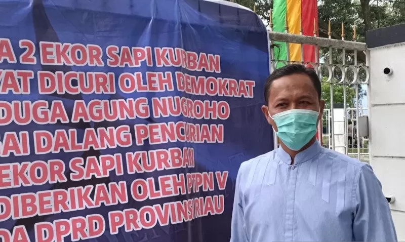 Mahasiswa Lancang Kuning Tuntut Polemik Sapi Kurban dengan Partai Demokrat Riau