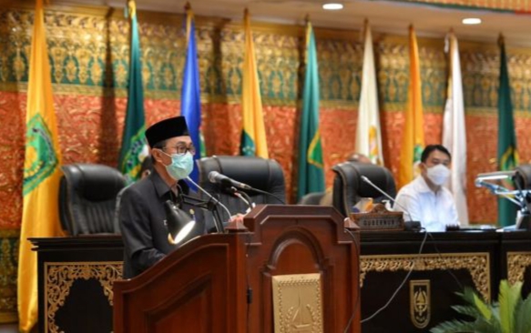 APBD Riau 2021 Disahkan Rp9,132 Triliun, Gubri: Penanganan Covid-19 Dianggarkan di OPD