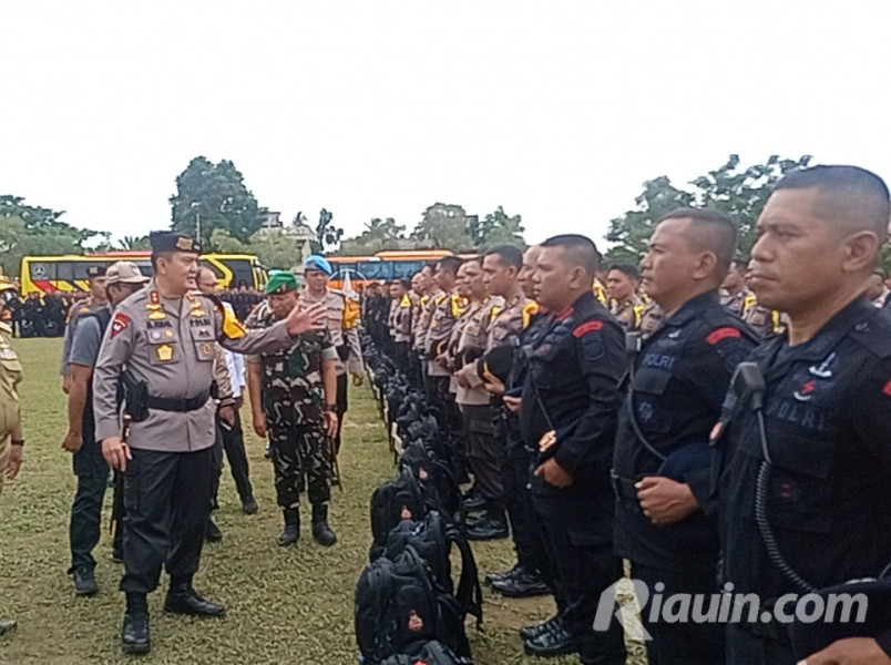 Polda Riau Siagakan 1.664 Personil Amankan Pemilu 2024