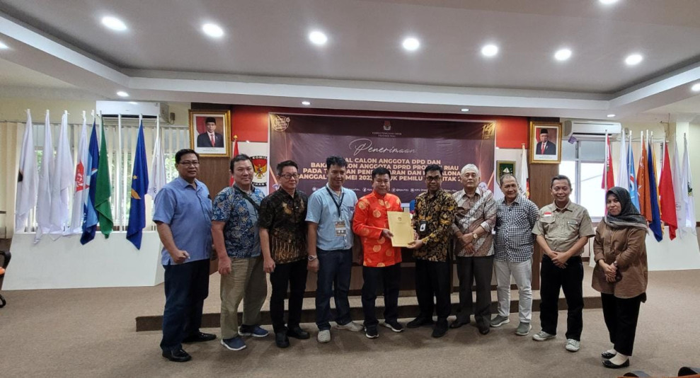 Hari Ini, KPU Riau Mulai Buka Pendaftaran Bacaleg DPD Pemilu 2024