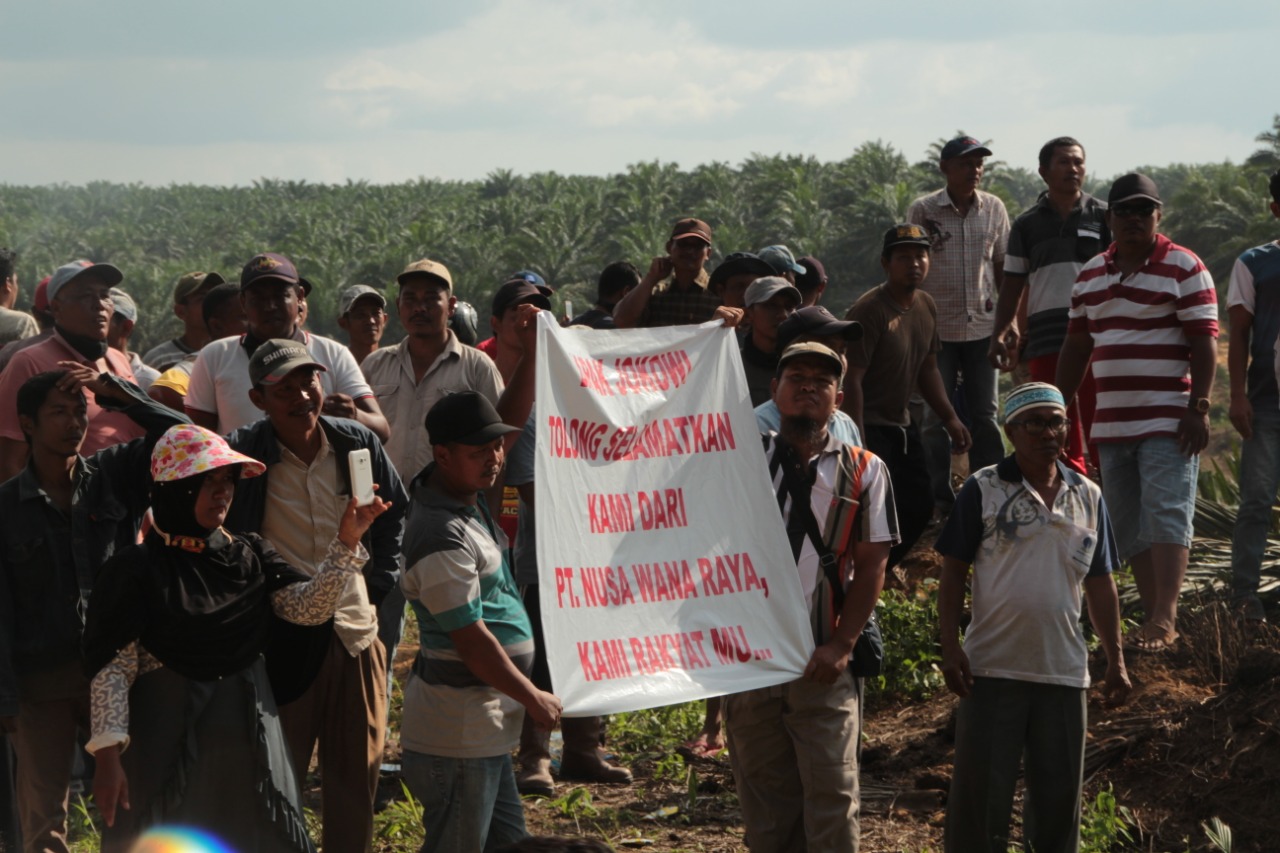 Halangi Eksekusi Lahan Sawit, 7 Warga Desa Gondai Jadi Tersangka, 4 Ditahan