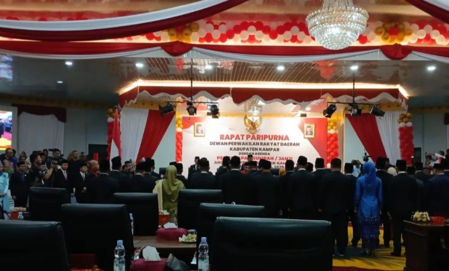 Ini Nama-nama 45 Anggota DPRD Kampar Periode 2024 - 2029 yang Baru Dilantik