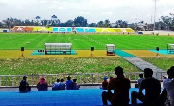 Pejabat Disdikpora Kampar Irit Bicara Soal Anggaran Perawatan Stadion Tuanku Tambusai
