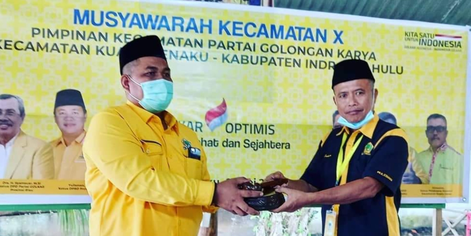 Gelar Muscam, Siswanto Terpilih Aklamasi Sebagai Ketua Golkar Kuala Cenaku