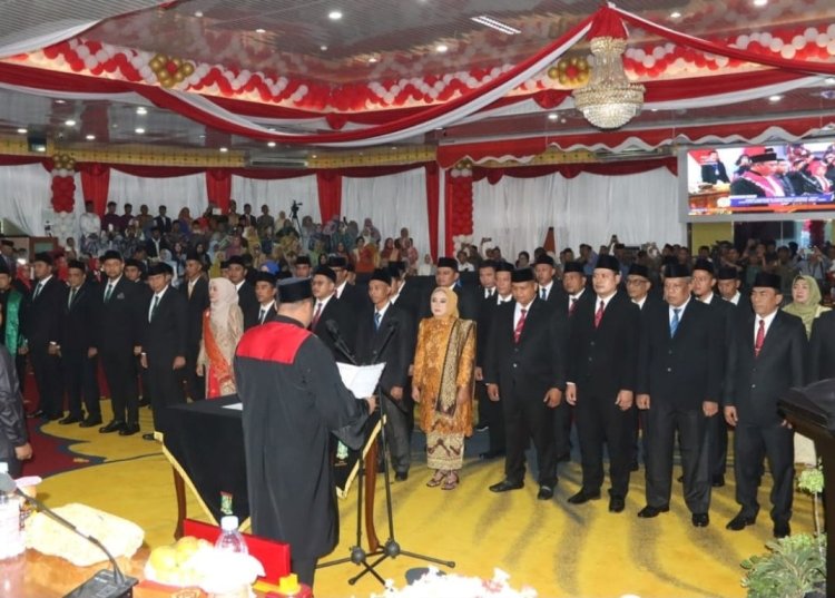 DPRD Kampar Periode 2024-2029 Dilantik, Pimpinan Baru Diharapkan Bawa Perubahan