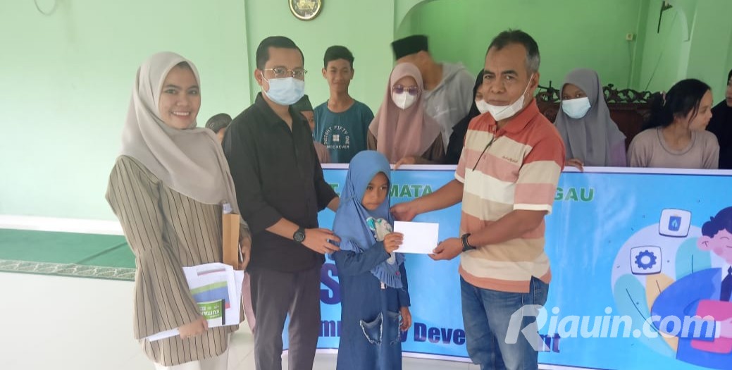 PT PCR Kembali Salurkan Bantuan untuk 26 Anak Yatim di Mandau