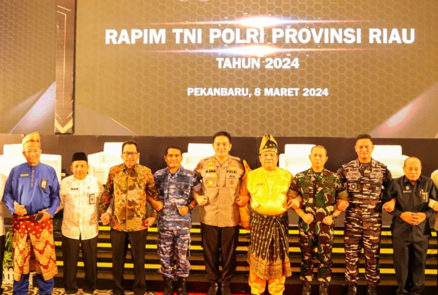 Rapim TNI-Polri, Polda Riau dan Stakeholder Berkolaborasi Wujudkan Kamtibmas