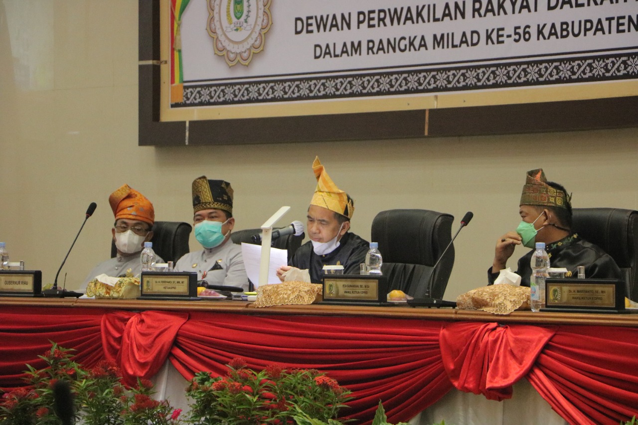 DPRD Gelar Rapat Paripurna Istimewa Milad Ke-56 Kabupaten Indragiri Hilir