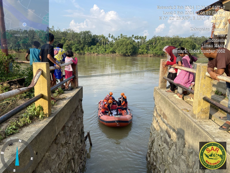 Tim SAR Cari Bocah 9 Tahun Hanyut di Sungai Kampar
