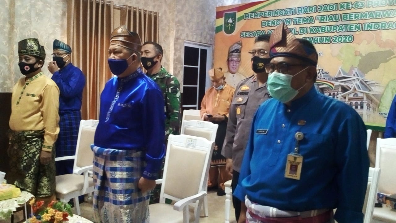 HUT Ke-63 Provinsi Riau, Pemkab Inhil Ikuti Rapat Paripurna Istimewa Secara Virtual