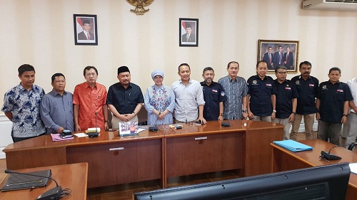 Bupati Kampar, PTPN V dan  Kementerian ATR-BPN, Lakukan pertemuan