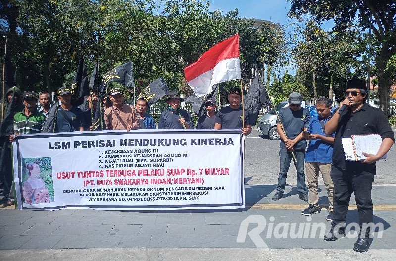 Dukung Kejati Riau, LSM Perisai Minta Kasus Dugaan Suap Bos PT DSI Rp7 M Dituntaskan