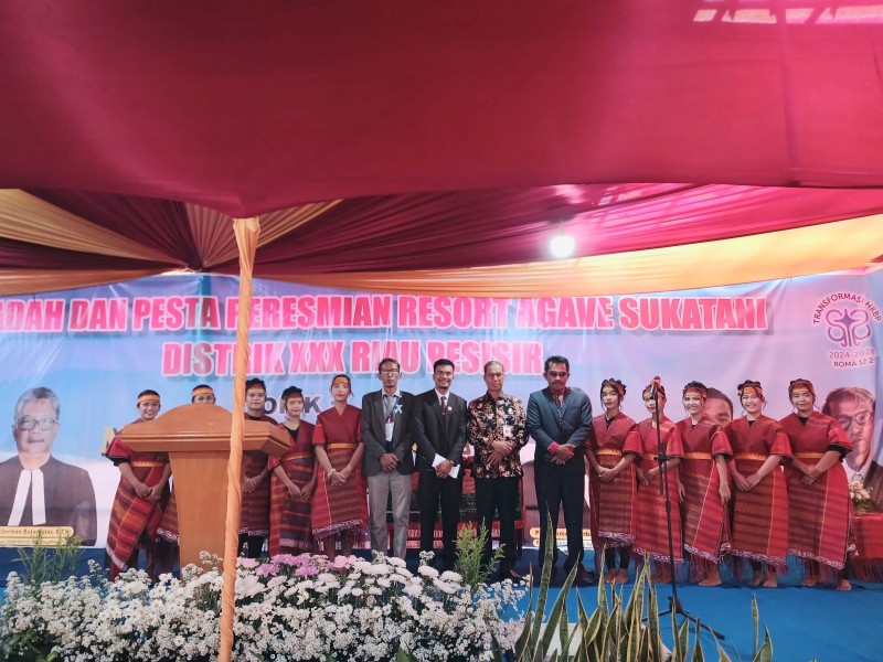 Peresmian HKBP Resort Agave Sukatani: Simbol Toleransi dan Kebhinekaan di Bengkalis