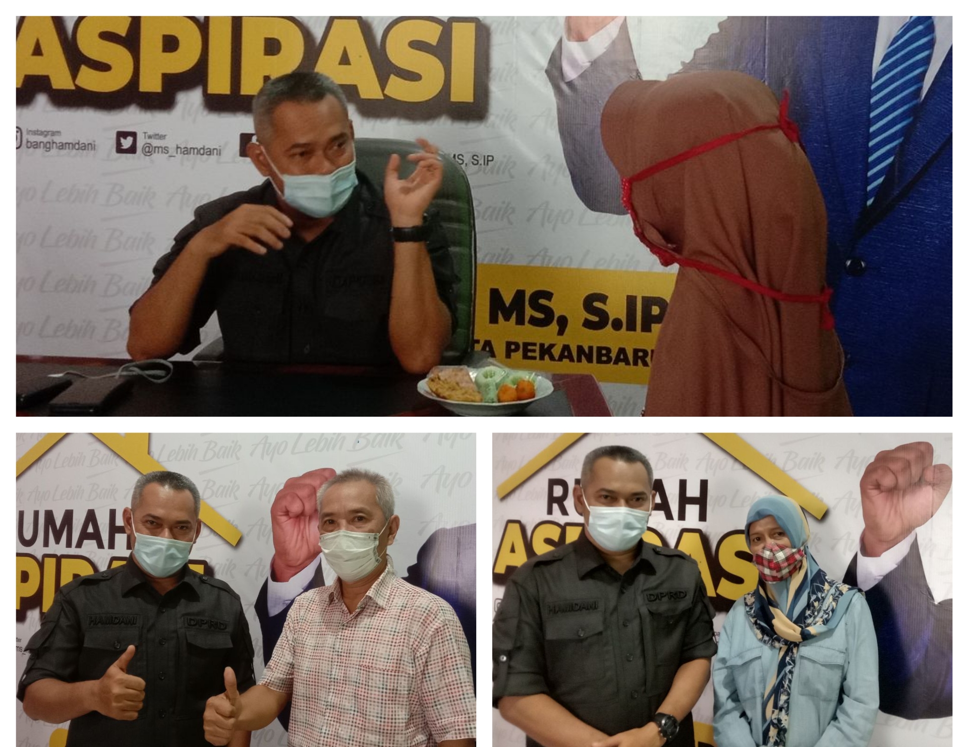 Jemput Aspirasi Masyarakat, Ketua DPRD Pekanbaru Hamdani Buat Rumah Aspirasi
