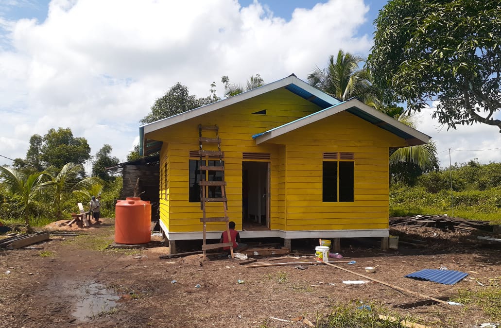 Rumah Ibrahim di Desa Mekong Sudah Cantik, Kapolres Meranti: Secepatnya Diserahkan