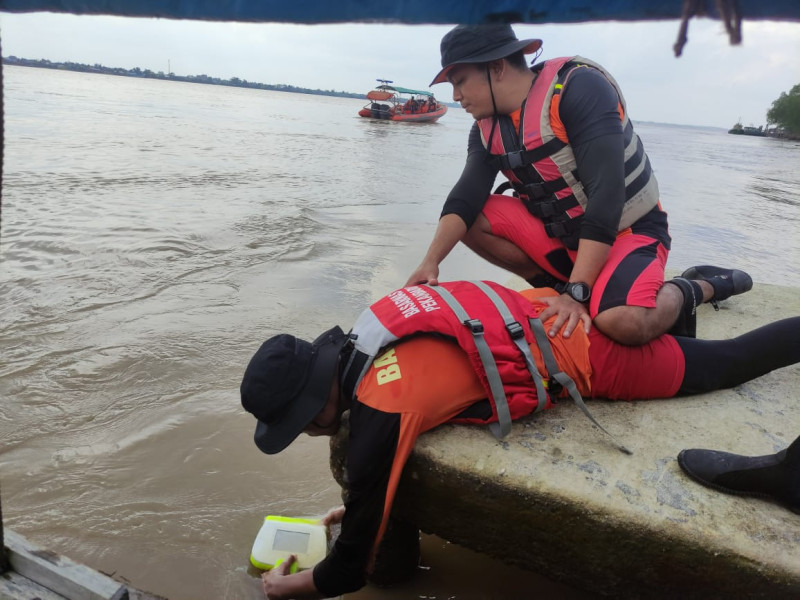 Dibantu Aqua Eye, Pencarian Bocah di Inhil Hilang di Sungai Indragiri Dilanjutkan