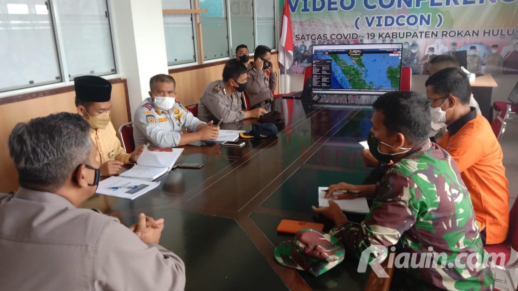 Angka Kematian Masih Tinggi, Kapolres Gelar Rapat Evaluasi dengan Tim Satgas Covid-19 Rohul
