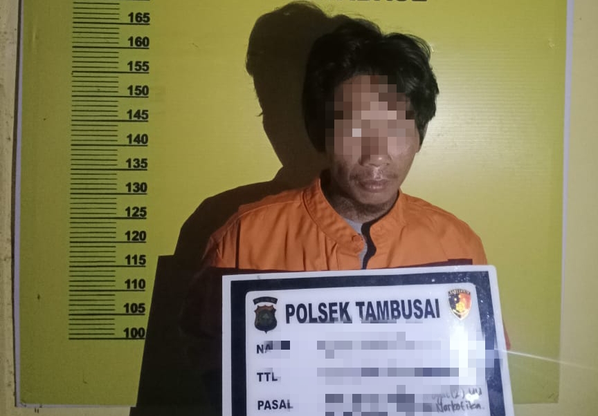 Simpan 1 Kg Ganja di Lemari, Pria Asal Tambusai Barat Rohul Ditangkap