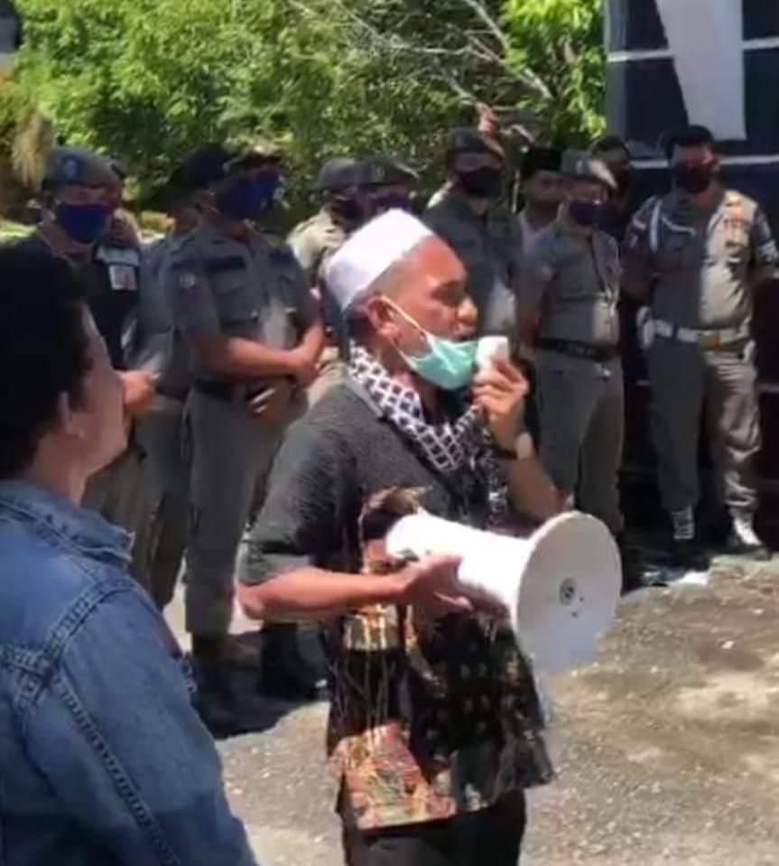 Demo di Kantor Bupati, Masyarakat Minta Pemerintah Usir PT Duta Palma dari Kuansing