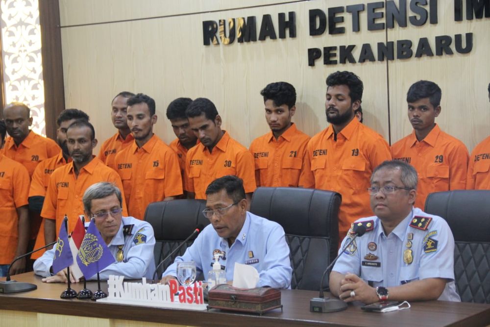 Korban TPPO, 43 WN Bangladesh Ditampung di Rudenim Pekanbaru