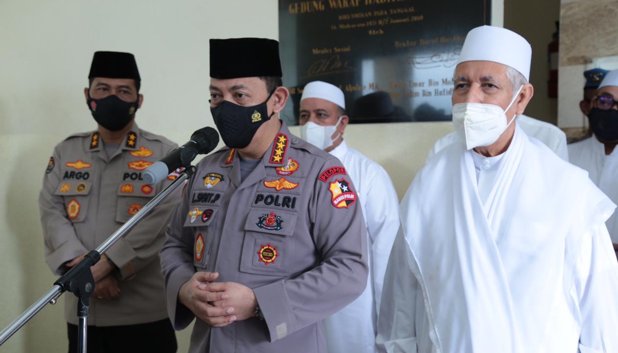 Kapolri Ajak Rabithah Alawiyah Sampaikan Pesan Harkamtibmas dengan Bahasa Umat