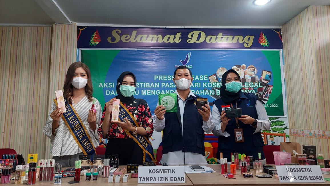 Mengandung Bahan Berbahaya, Ribuan Kosmetik Ilegal Disita BBPOM Pekanbaru
