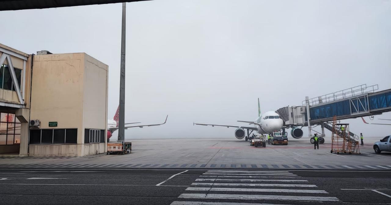 Jarak Pandang Terbatas, Aktifitas Bandara SSK II Pekanbaru Terganggu