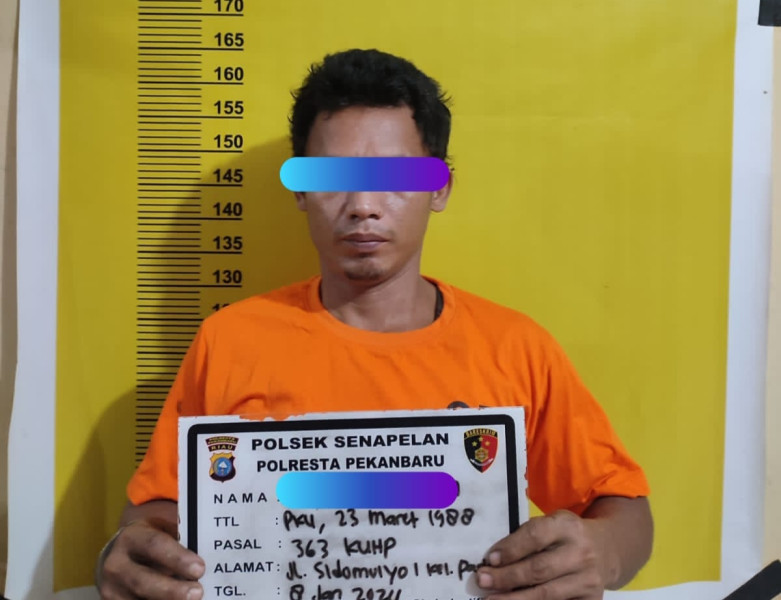 Maling di SMPN 18 Pekanbaru Diringkus Polisi