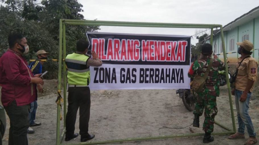 Hindari Bahaya, Lokasi Semburan Gas Berlumpur di Ponpes Al Ihsan Pekanbaru Ditutup