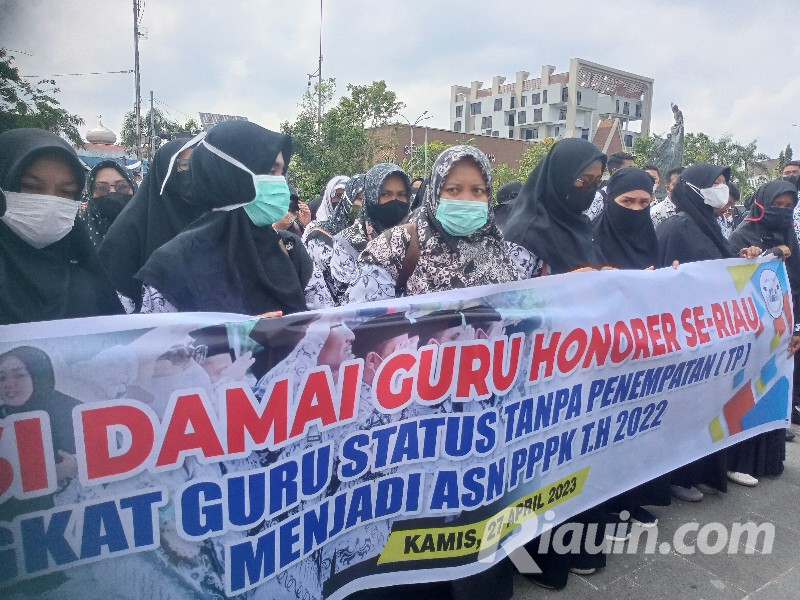Hasil Seleksi PPPK Tak Sesuai Kuota, Puluhan Guru Honorer Ultimatum Disdik Riau