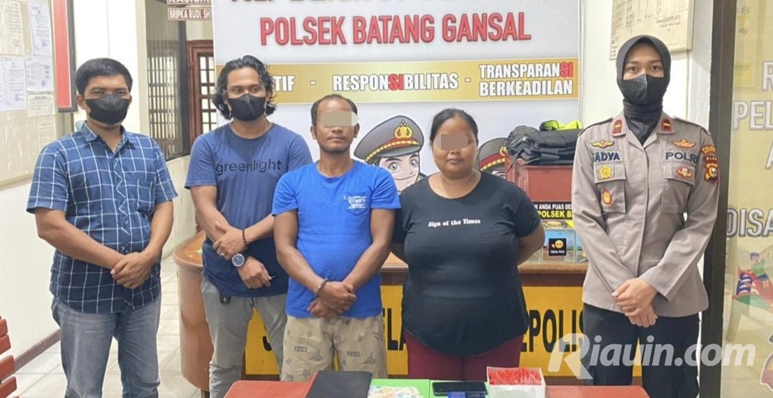 Edarkan Sabu di Batang Gansal Inhu, Pasangan Kumpul Kebo Diringkus Polisi di Rumahnya