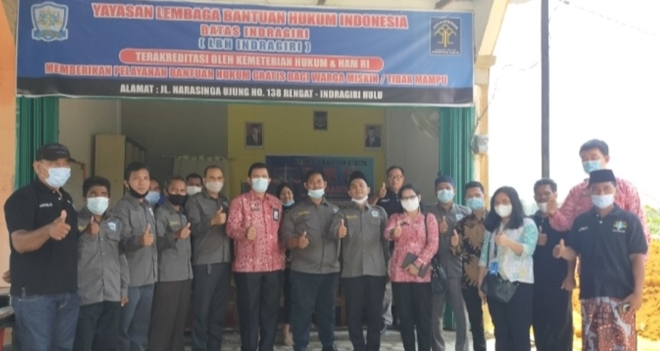 Verifikasi Faktual, Kantor YLBHI Batas Indragiri Dikunjungi Kemenkum HAM Wilayah Riau