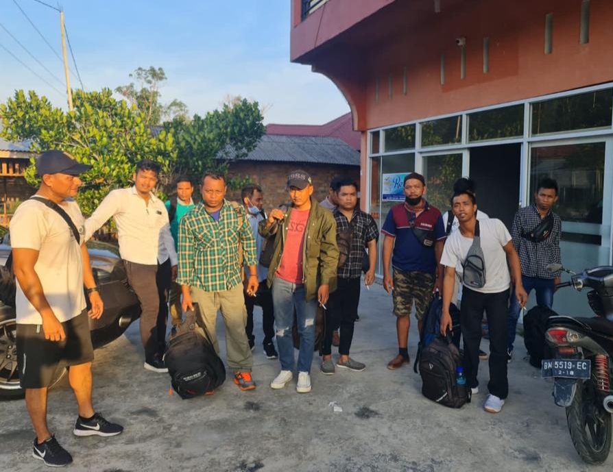 Puluhan Pekerja Migran Ilegal Tujuan Malaysia Diamankan di Bengkalis